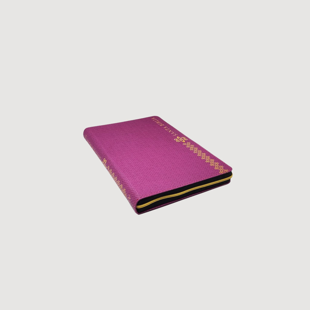 Biblia NTV fuccia ziper