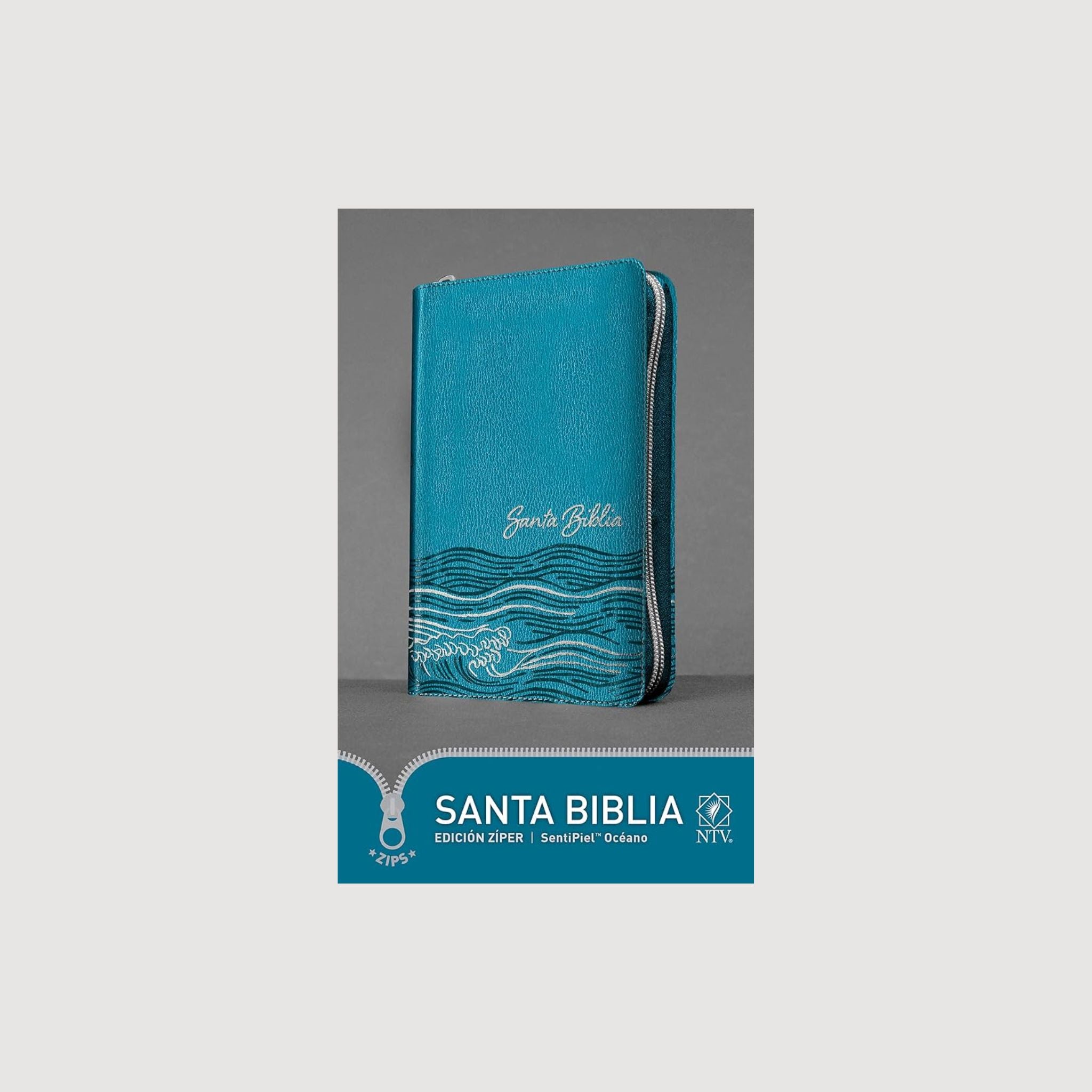 Santa Biblia NTV   Azul Edicion Ziper, Oceano
