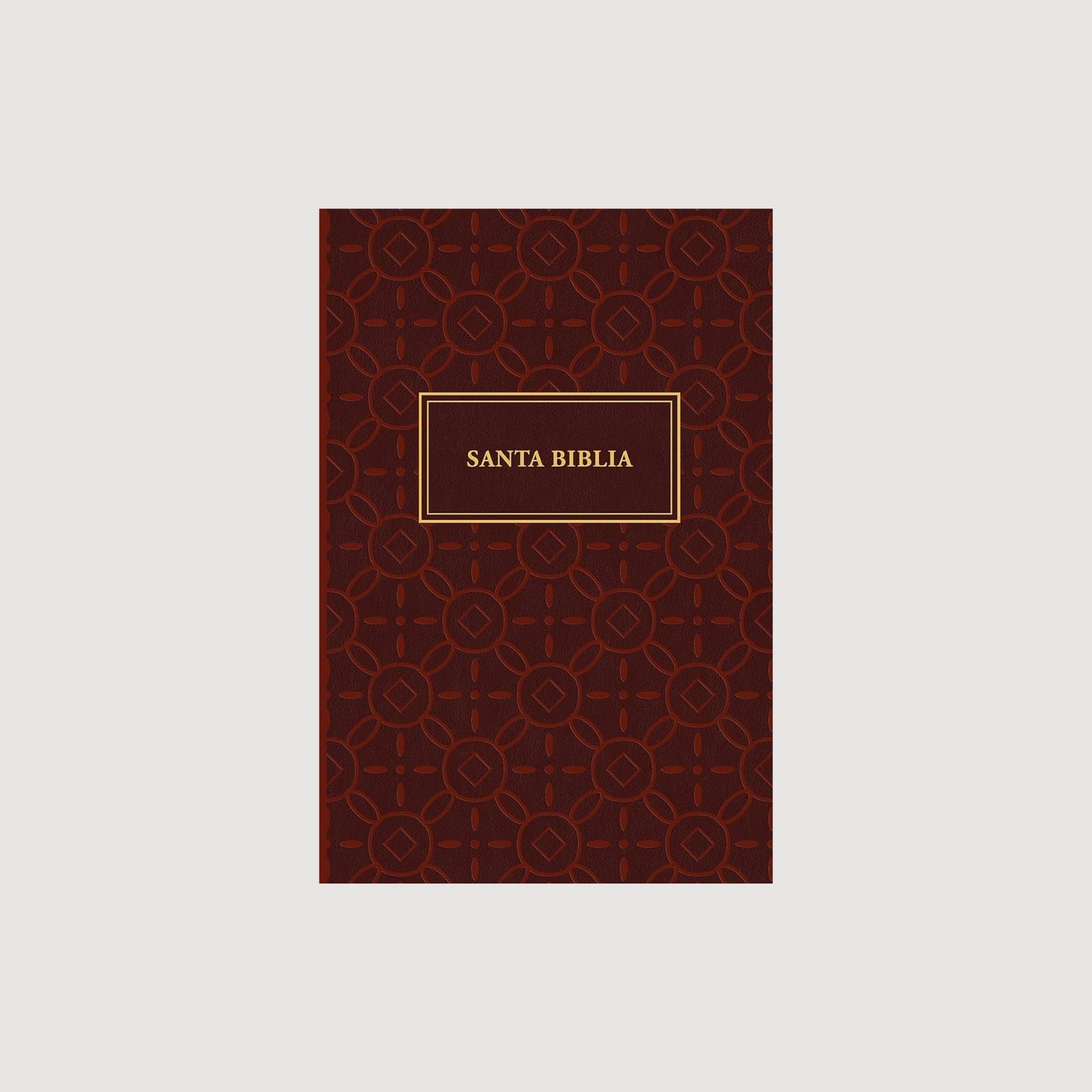 Biblia letra grande con referencia neutral símil piel