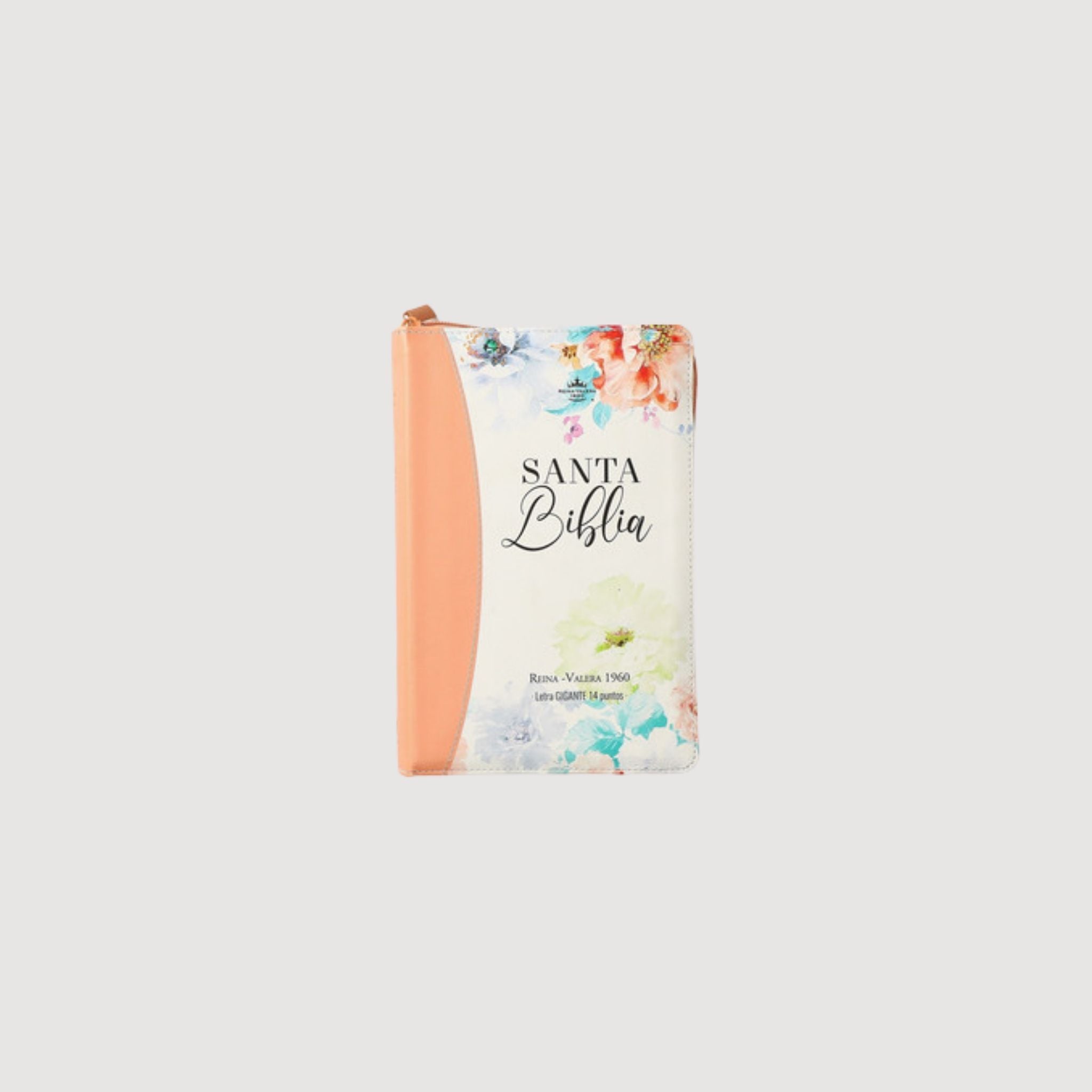 Biblia 068 Letra Gigante Imitacion Piel Jardin Coral