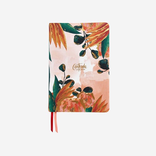 Biblia devocional para mujeres Centrada en Cristo Pasta Suave RVR60 diseño floral