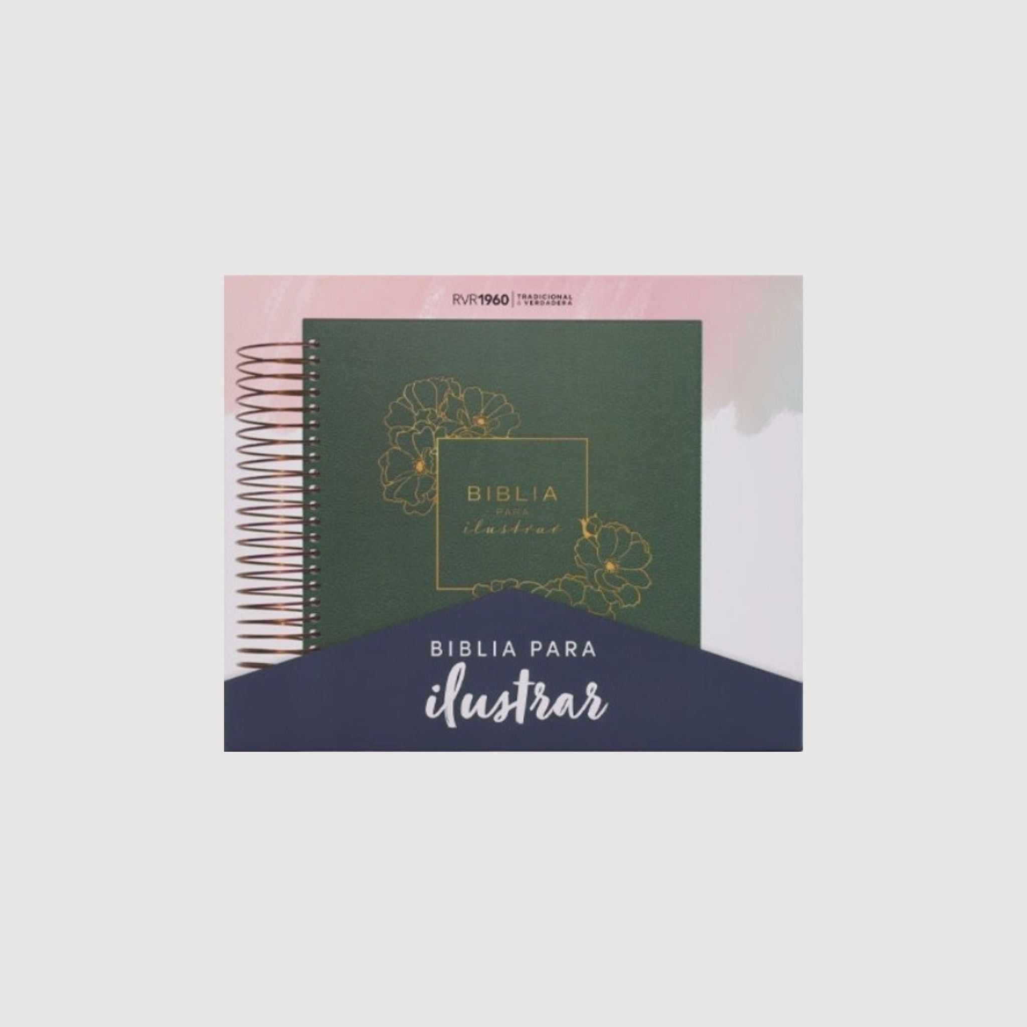 Biblia para ilustrar verde simil piel RVR60