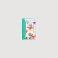 Biblia RVR60, Color mariposas con turquesa, Tamaño mediano, Letra Grande 12 pts, Pasta Suave con Índice y Cierre