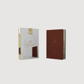 Biblia Temática de Estudio NBLA, café símil piel